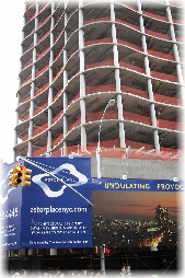 A new voluptuous building is being constructed at Astor Place