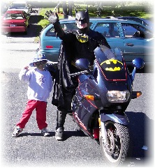 Another favorite, Batman came to the joyful event