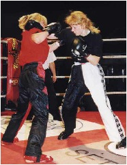 Kickboxing and other contact sports have enabled women to settle disputes with other than their tongues