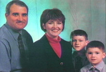 Keith Laney with his wife, Deanna, and the two children she killed, Joshua, left, and Luke