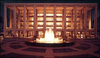 We were enjoying an evening summer concert at Lincoln Center