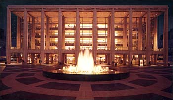 We were enjoying an evening summer concert at Lincoln Center