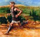 Pheidippides ran like fire.....